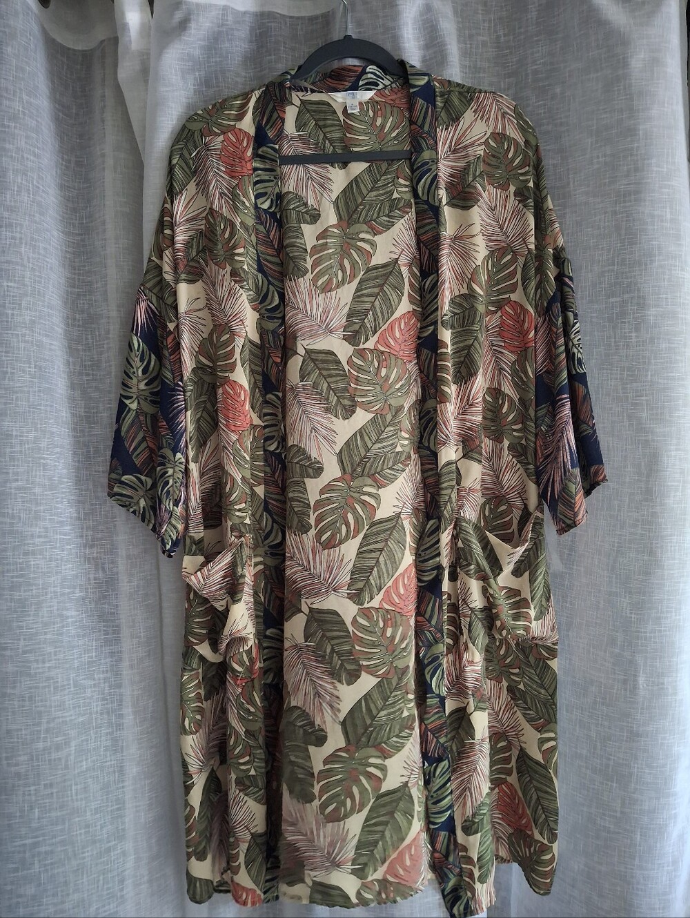 Tropical Kimono Coverup Size Large